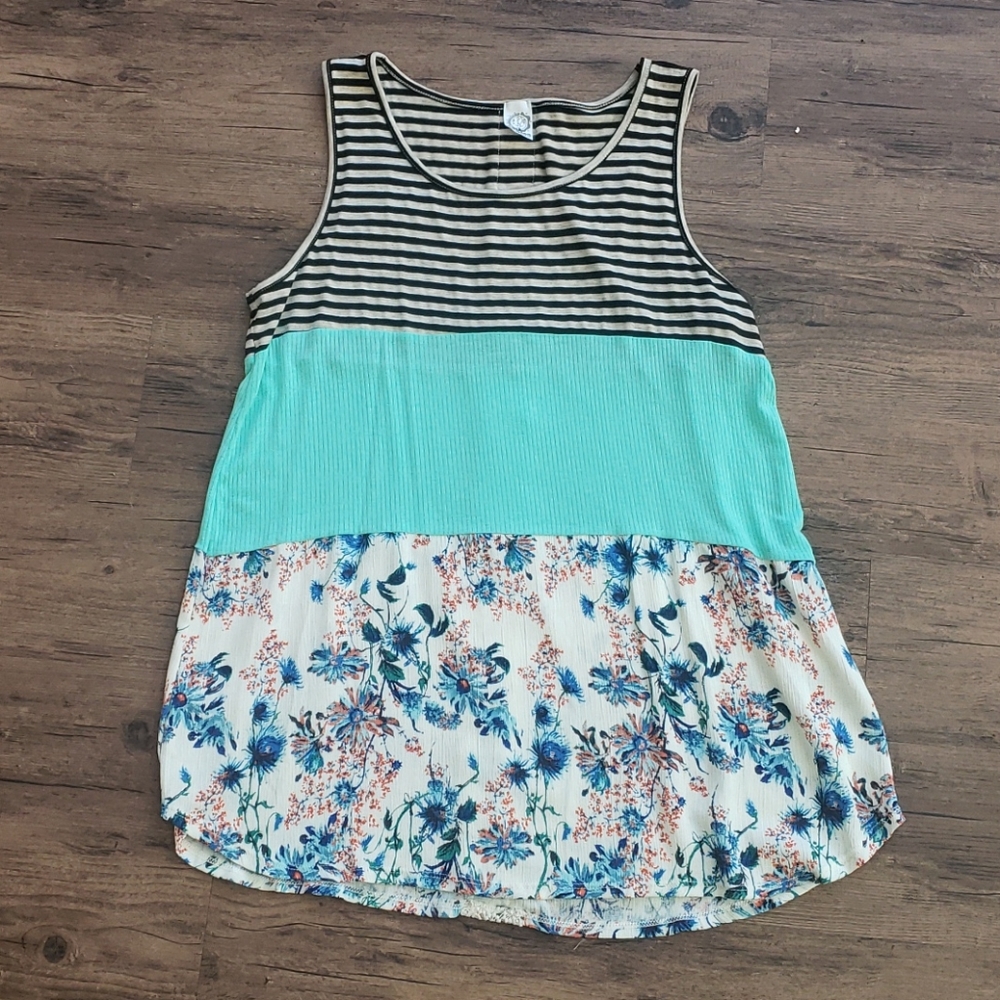 Sun & Moon Mixed Media Tunic Tank - Picture 2 of 7